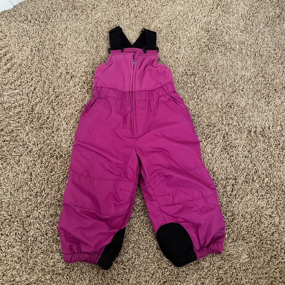 REI Dark Pink 18 mo Toddler Snow Bib Overalls